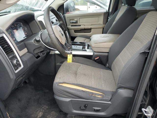 1C6RD7LT5CS117177 - 2012 DODGE RAM 1500 SLT BLACK photo 7