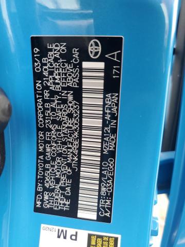 JTNK4RBE9K3053237 - 2019 TOYOTA COROLLA SE Niebieski zdjęcie 12