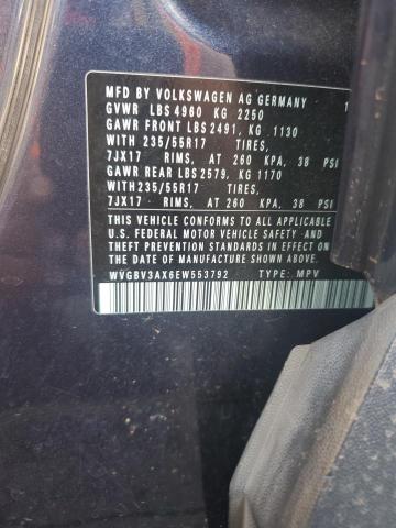 WVGBV3AX6EW553792 - 2014 VOLKSWAGEN TIGUAN S BLUE photo 13