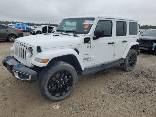 1C4JJXP61NW197902 - 2022 JEEP WRANGLER U SAHARA 4XE WHITE photo 1