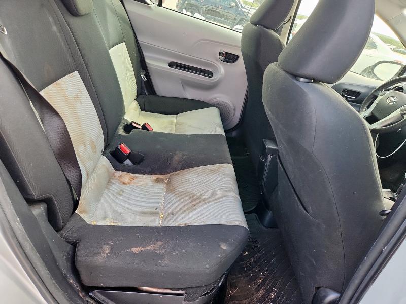 JTDKDTB37C1501438 - 2012 TOYOTA PRIUS C SILVER photo 10