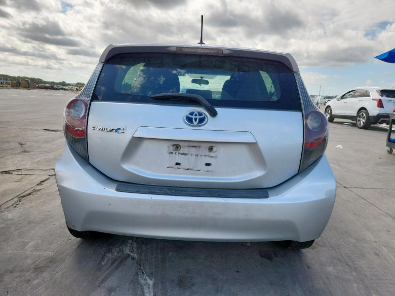 JTDKDTB37C1501438 - 2012 TOYOTA PRIUS C SILVER photo 6