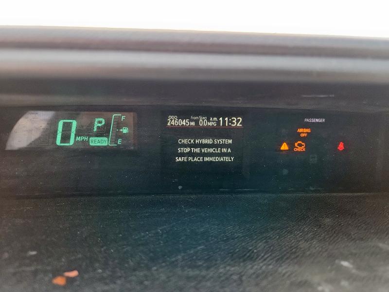 JTDKDTB37C1501438 - 2012 TOYOTA PRIUS C SILVER photo 9