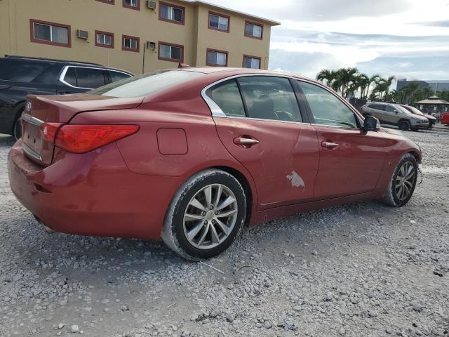 JN1BV7AP4EM682219 - 2014 INFINITI Q50 BASE Բորդո լուսանկար 3