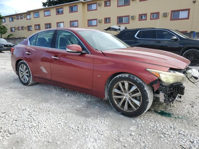 JN1BV7AP4EM682219 - 2014 INFINITI Q50 BASE Բորդո լուսանկար 4
