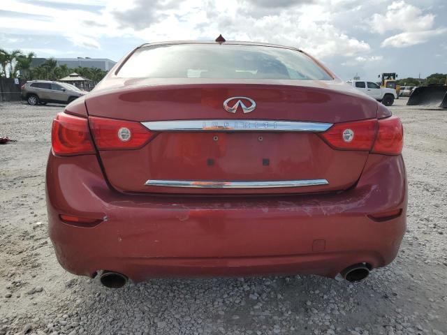 JN1BV7AP4EM682219 - 2014 INFINITI Q50 BASE Բորդո լուսանկար 6
