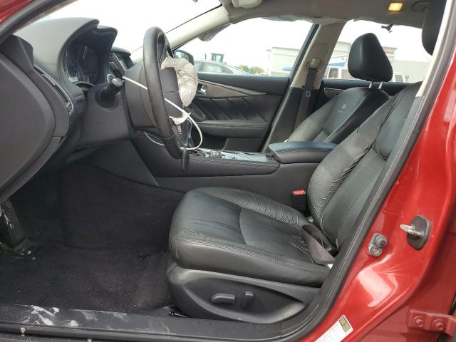 JN1BV7AP4EM682219 - 2014 INFINITI Q50 BASE Բորդո լուսանկար 7