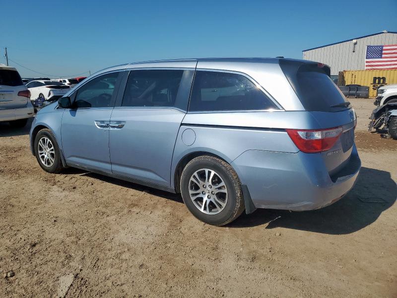 5FNRL5H69CB097984 - 2012 HONDA ODYSSEY EXL BLUE photo 2