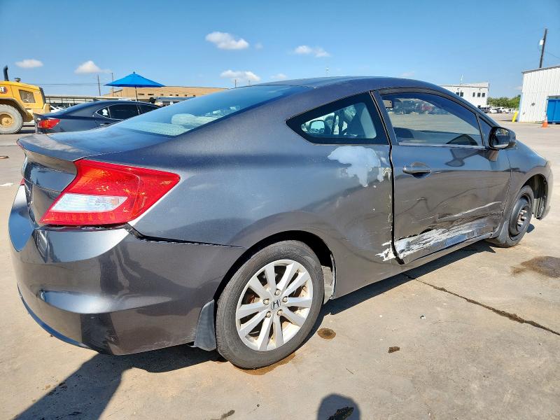 2HGFG3B89CH529328 - 2012 HONDA CIVIC EX GRAY photo 3