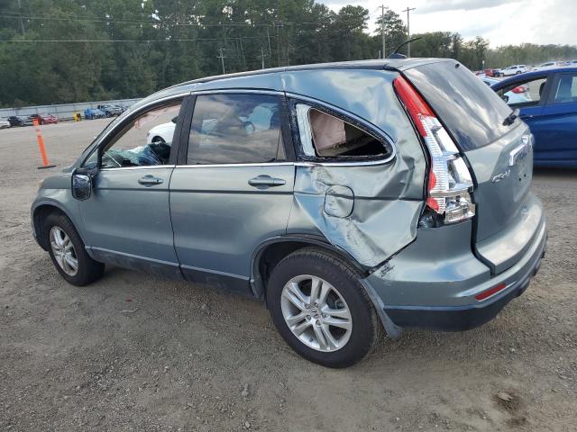 5J6RE3H74AL035484 - 2010 HONDA CR-V EXL GREEN photo 2
