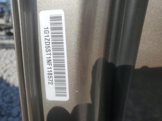 1G1ZD5ST1NF118572 - 2022 CHEVROLET MALIBU LT TAN photo 12