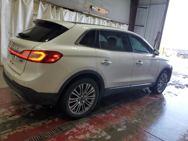 2LMTJ8LR7GBL39589 - 2016 LINCOLN MKX RESERVE WHITE photo 3