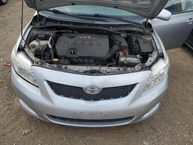 1NXBU4EE4AZ284733 - 2010 TOYOTA COROLLA BASE SILVER photo 11