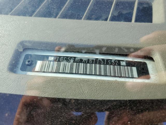 1GCSGAFX1B1131532 - 2011 CHEVROLET EXPRESS G1 Blanc photo 13