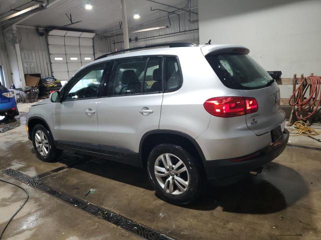 WVGBV7AX5GW540722 - 2016 VOLKSWAGEN TIGUAN S Сріблястий фото 2
