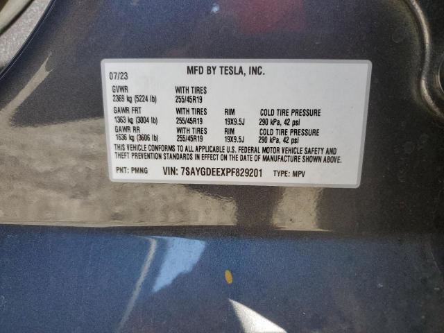 7SAYGDEEXPF829201 - 2023 TESLA MODEL Y 棕色 照片 14