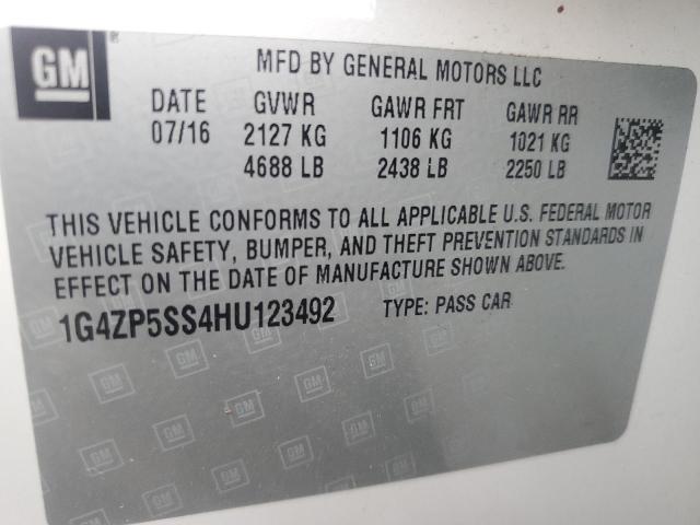 1G4ZP5SS4HU123492 - 2017 BUICK LACROSSE ESSENCE Белый фото 13