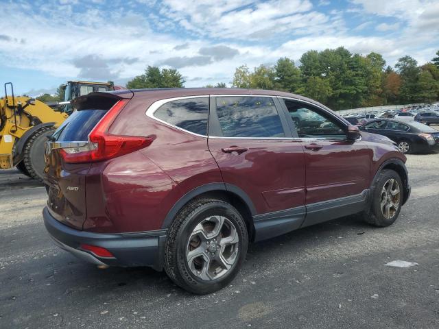 7FARW2H82JE010239 - 2018 HONDA CR-V EXL Темно-червоний фото 3