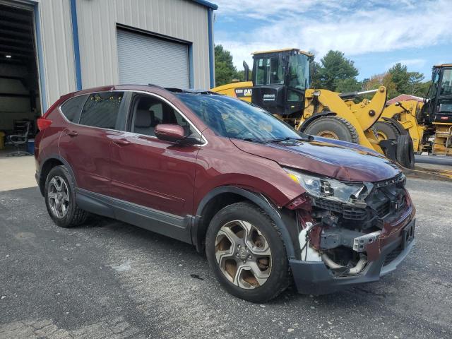 7FARW2H82JE010239 - 2018 HONDA CR-V EXL Темно-червоний фото 4