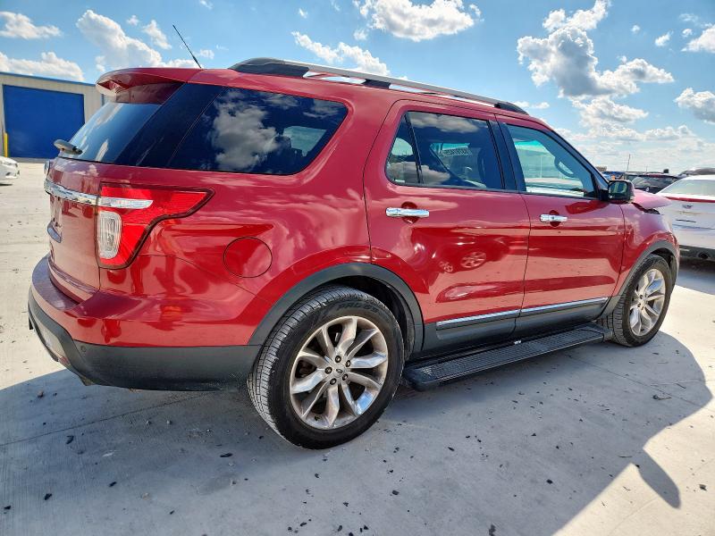 1FMHK7F86CGA82892 - 2012 FORD EXPLORER LIMITED Қызыл фото 3