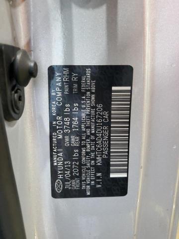 KMHTC6AD4DU167206 - 2013 HYUNDAI VELOSTER 银色 照片 13