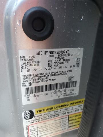 5LMJJ2H5XDEL07335 - 2013 LINCOLN NAVIGATOR SILVER photo 14