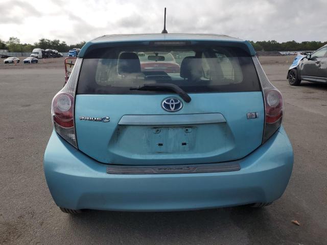JTDKDTB34C1010258 - 2012 TOYOTA PRIUS C BLUE photo 6