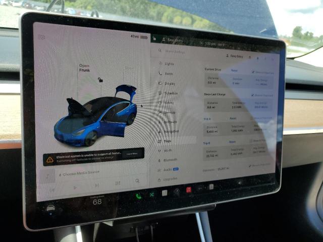 5YJ3E1EA8JF075747 - 2018 TESLA MODEL 3 ლურჯი ფოტო 9