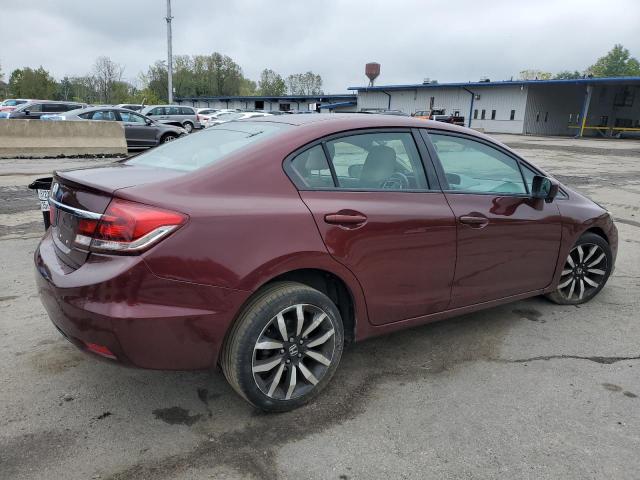 2HGFB2F91EH503823 - 2014 HONDA CIVIC EXL 勃艮第红 照片 3