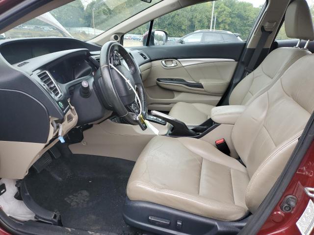 2HGFB2F91EH503823 - 2014 HONDA CIVIC EXL 勃艮第红 照片 7