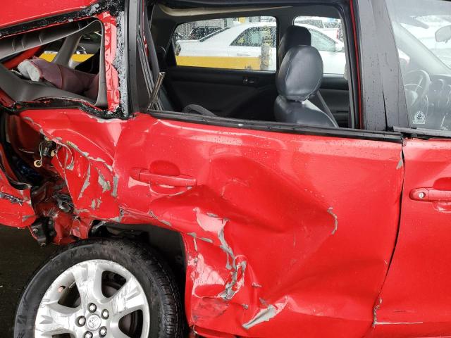 2T1KR32E54C195016 - 2004 TOYOTA COROLLA MA XR RED photo 10