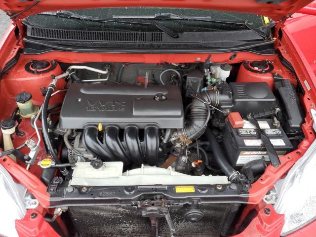 2T1KR32E54C195016 - 2004 TOYOTA COROLLA MA XR RED photo 11