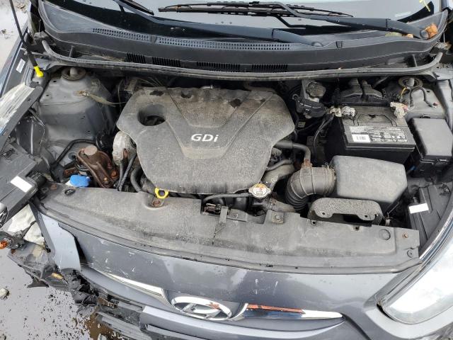 KMHCT4AE1CU115589 - 2012 HYUNDAI ACCENT GLS Մոխրագույն լուսանկար 11