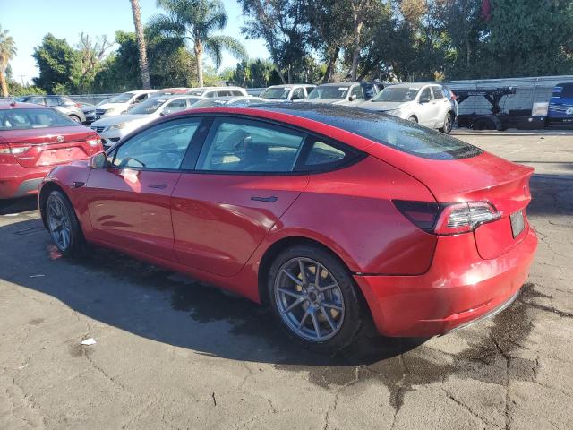 5YJ3E1EA4NF289267 - 2022 TESLA MODEL 3 Rouge photo 2