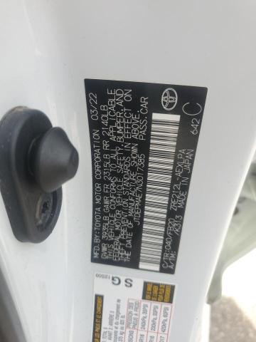 JTDEPMAE7N3017385 - 2022 TOYOTA COROLLA LE თეთრი ფოტო 12