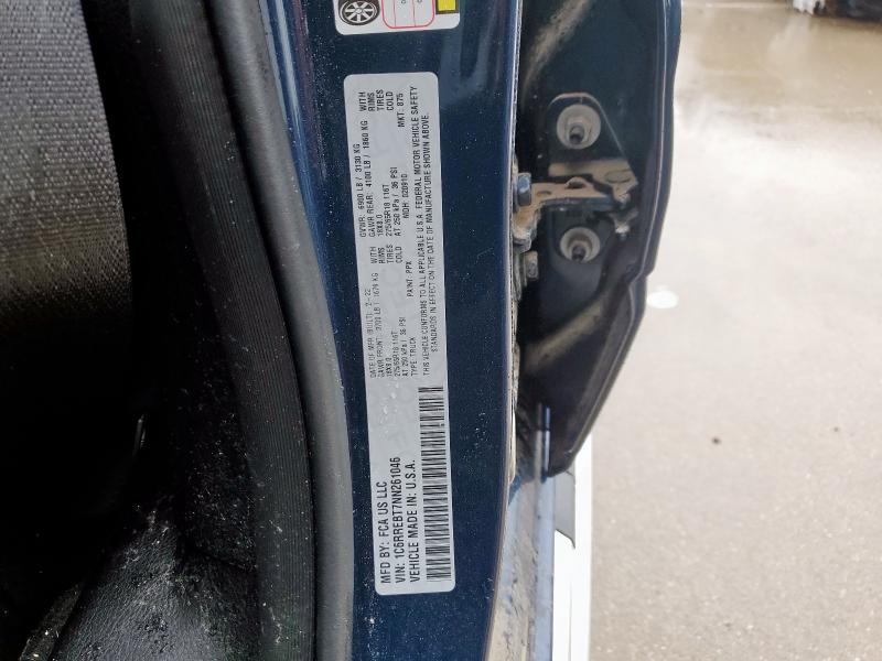 1C6RREBT7NN261046 - 2022 RAM 1500 BIG HORN/LONE STAR BLUE photo 12