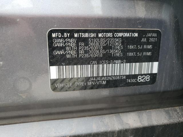 JA4J4UA82NZ608734 - 2022 MITSUBISHI OUTLANDER SE Gümüş foto 14