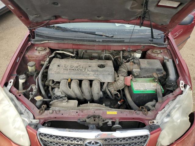 1NXBR32E78Z989701 - 2008 TOYOTA COROLLA CE RED photo 11