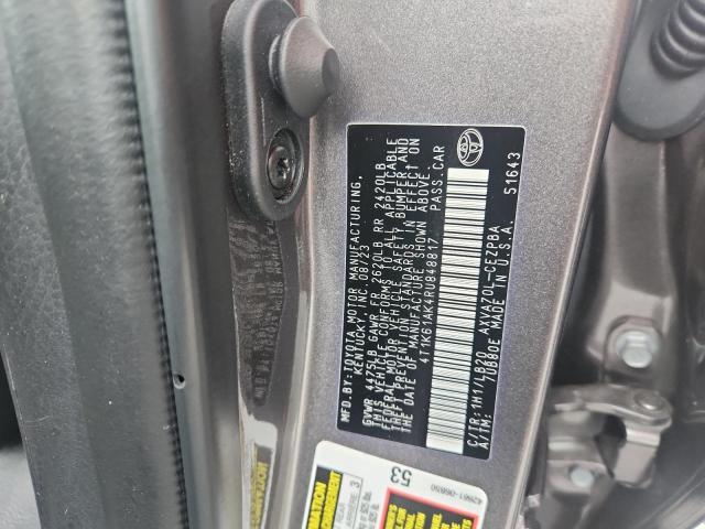 4T1K61AK4RU848817 - 2024 TOYOTA CAMRY XSE GRAY photo 12