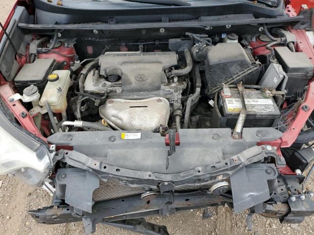 2T3ZFREV0GW304790 - 2016 TOYOTA RAV4 LE MAROON photo 12