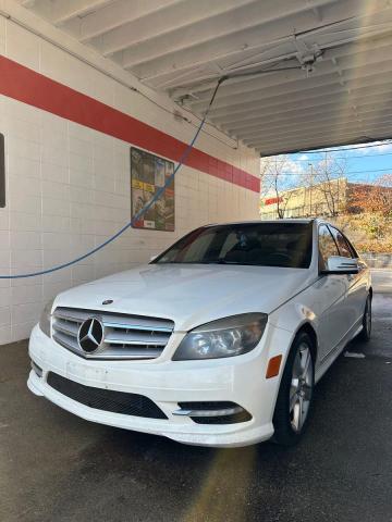 WDDGF8BB2BR147435 - 2011 MERCEDES-BENZ C 300 4MATIC WHITE photo 2