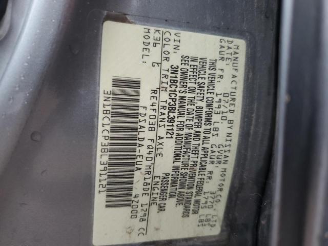 3N1BC1CP3BL391121 - 2011 NISSAN VERSA S ვერცხლისფერი ფოტო 12