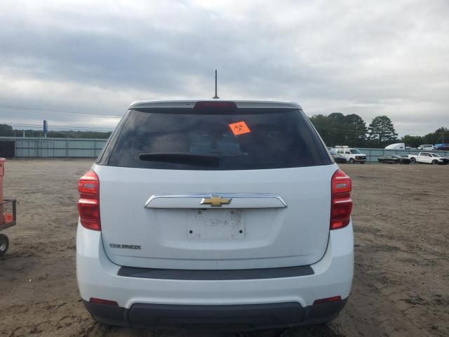 2GNALBEK9H1592314 - 2017 CHEVROLET EQUINOX LS WHITE photo 6
