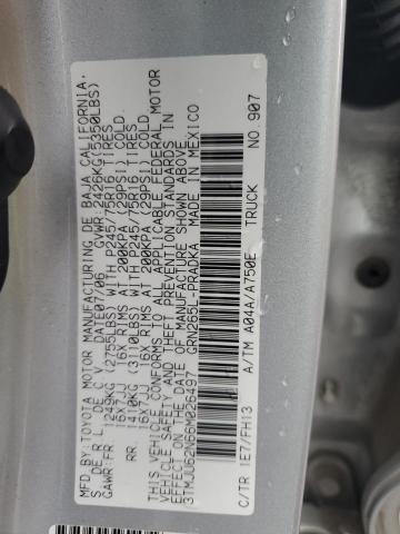 3TMJU62N66M026497 - 2006 TOYOTA TACOMA DOUBLE CAB PRERUNNER SILVER photo 12