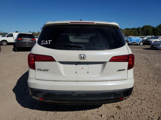 5FNYF6H51HB087327 - 2017 HONDA PILOT EXL WHITE photo 6