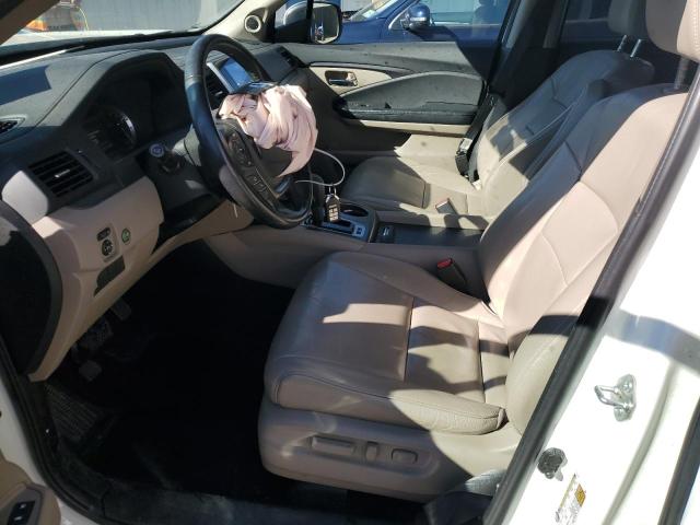 5FNYF6H51HB087327 - 2017 HONDA PILOT EXL WHITE photo 7