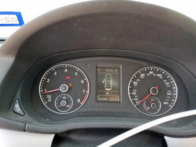 1VWBP7A31DC027344 - 2013 VOLKSWAGEN PASSAT SE Plata foto 9