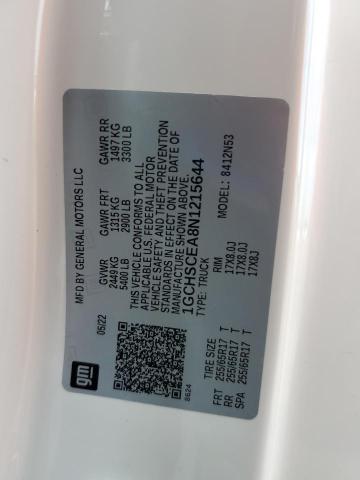 1GCHSCEA8N1215644 - 2022 CHEVROLET COLORADO LT WHITE photo 13