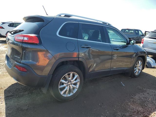 1C4PJMDS0EW226851 - 2014 JEEP CHEROKEE LIMITED GRAY photo 3