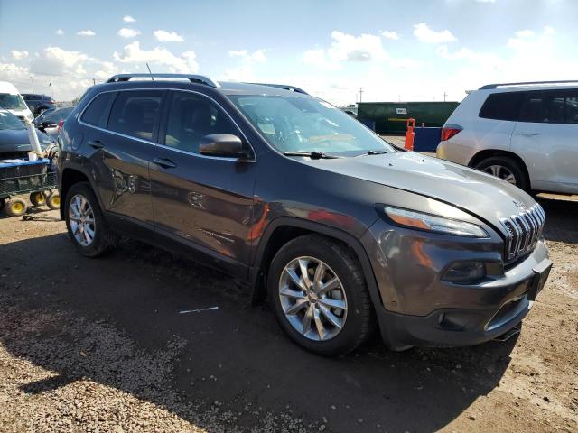1C4PJMDS0EW226851 - 2014 JEEP CHEROKEE LIMITED GRAY photo 4
